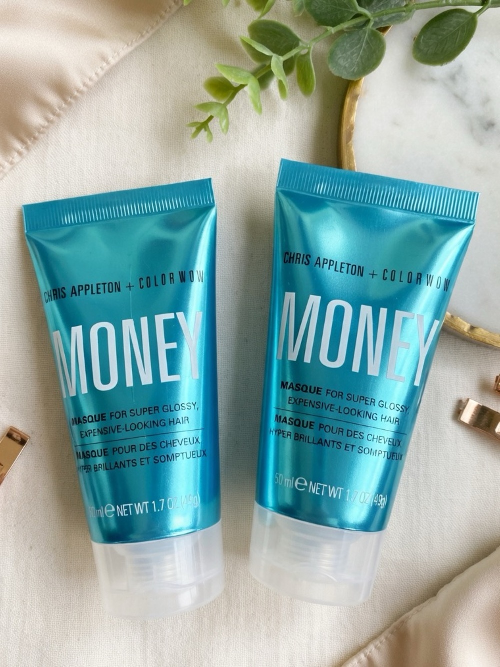 Color Wow Chris Appleton MONEY Hair Masque 1.7 oz - Travel Size - Set of 2 - NEW